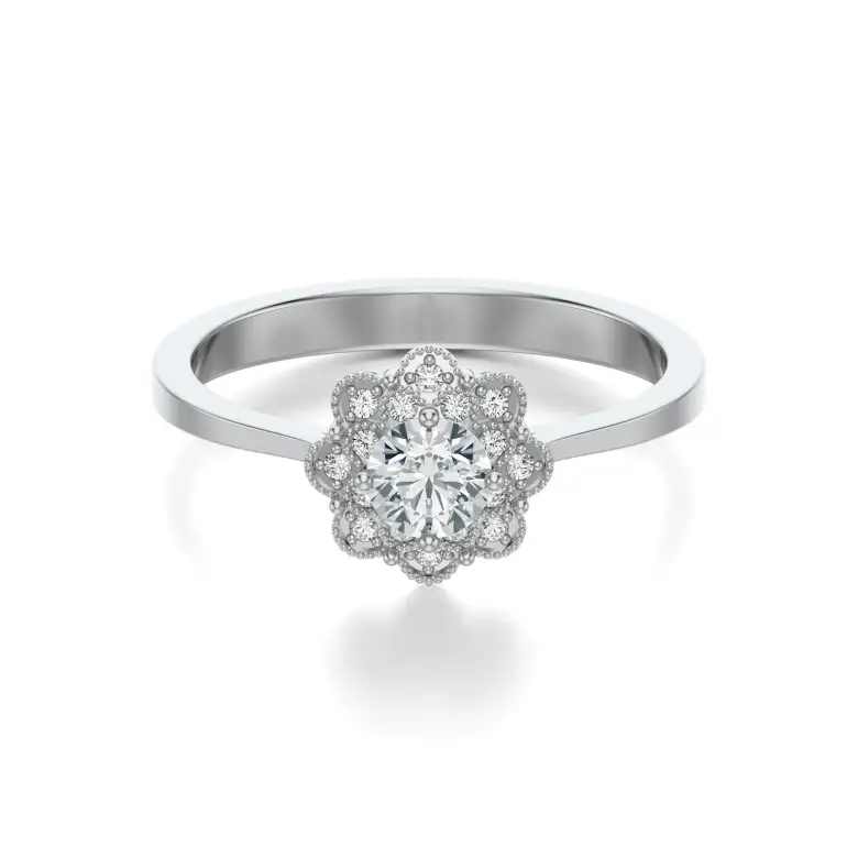 Pierścionek białe złoto z diamentami AJPZ_143